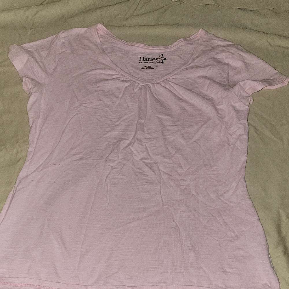 Hanes Soft Pink Women's Short Sleeve Tee